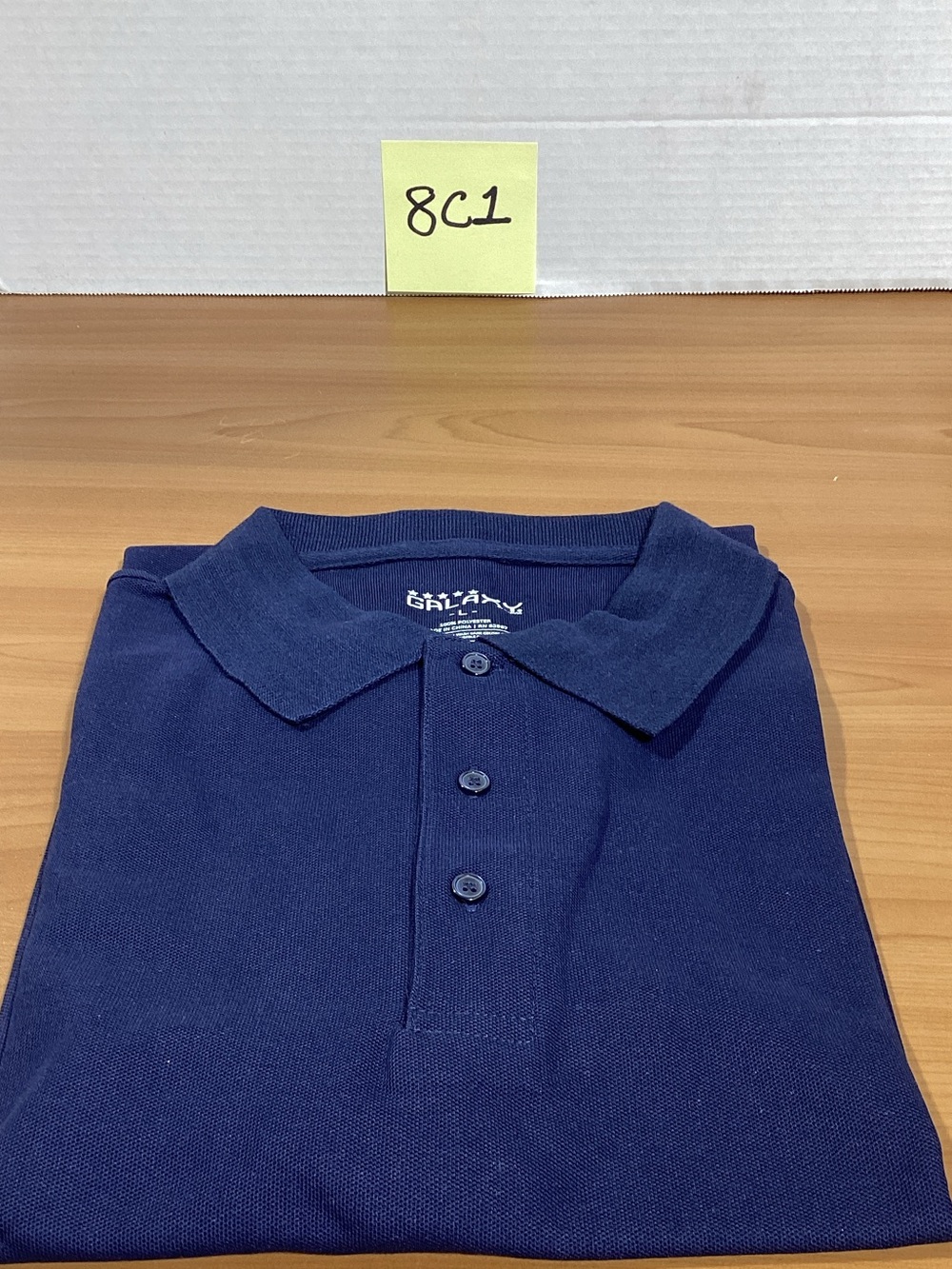 Galaxy By Harvic Navy Blue Polo Shirt